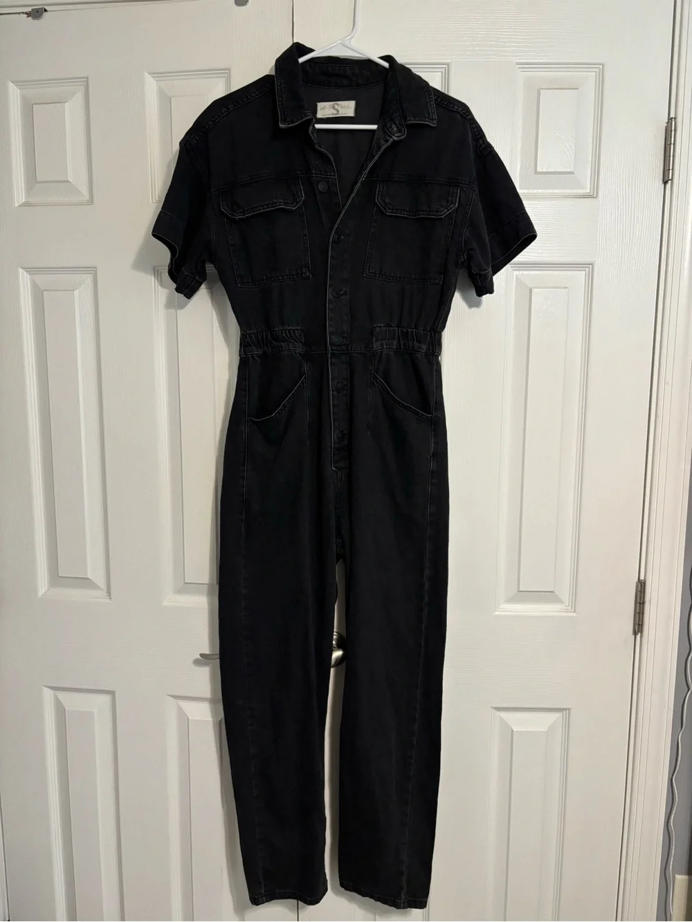 Free People Marci Coveralls Black